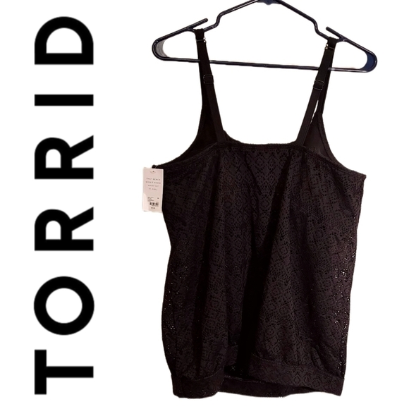 Torrid Swim Tank Top Built In Bra Plus Size Women's - Picture 2 of 7